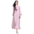 Kaftan islamique longue robe vêtements bleu rose personnalisé Abaya modèles Dubaï